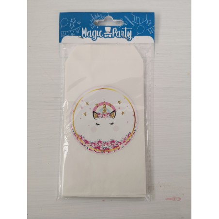 Bustine personalizzate "Unicorno" confezione 12 pz.