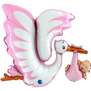 Cicogna Rosa cm 135 - 45"