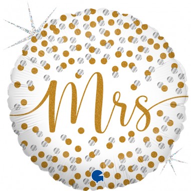 Mrs Confetti glitterato cm 45 - 18"