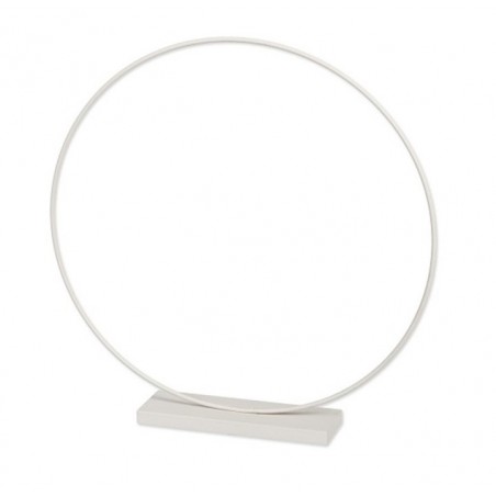 Struttura in ferro bianca a cerchio diam. 60 con base