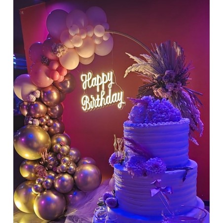 Scritta Luminosa Happy Birthday