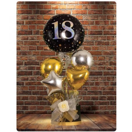 SET TRE SCATOLE TONDE ORO/NERO