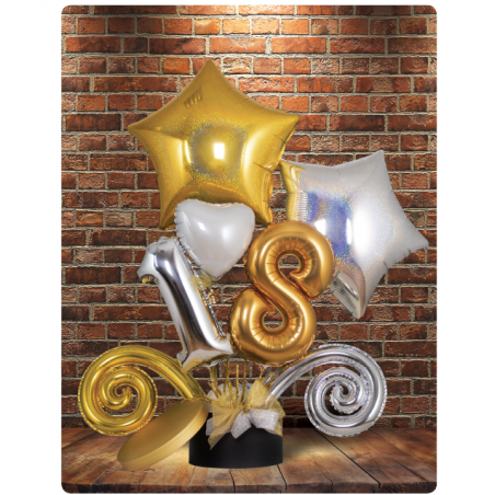 SET TRE SCATOLE TONDE ORO/NERO