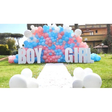 Palloncini 12" Premium busta 100 pz. Rosa Gomma