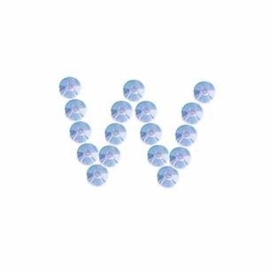 LETTERA  W  STICKER MM 9X12 BS 25 PZ