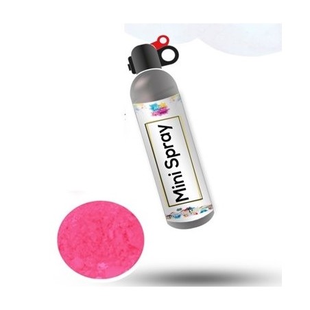 Mini estintore gender reveal bimba in polvere colore rosa 300 gr. 30 cm
