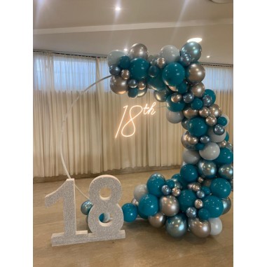 Scritta Luminosa 18th cm 50x50