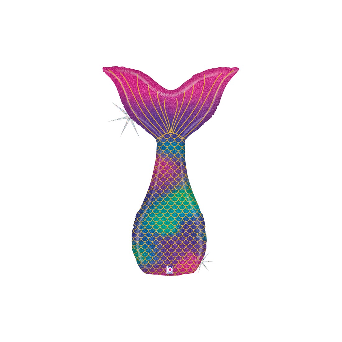 Coda Sirena Glitter Hologr. 117 cm