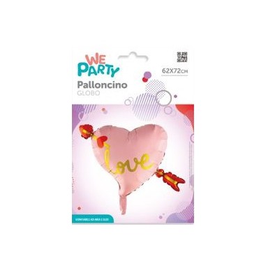 MYLAR CUORE LOVE CON FRECCIA