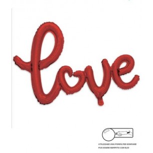 SCRITTA LOVE ROSSA 2