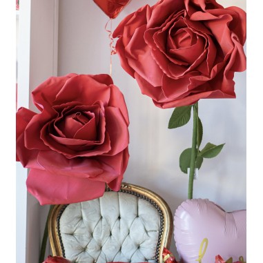 FIORI ROSSI DA TERRA 3 pezzi