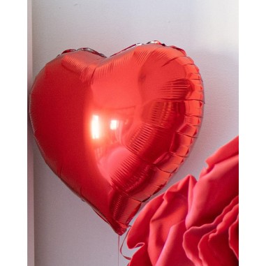 MYLAR CUORE  ROSSO