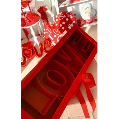 SCRITTA LOVE IN SCATOLA