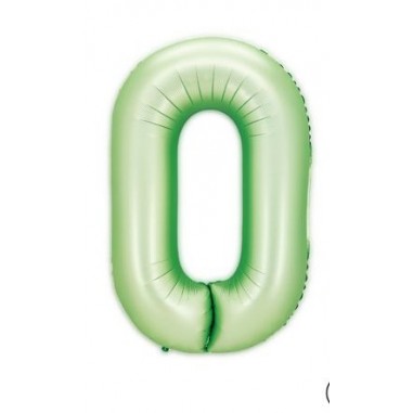 MYLAR NUMERO 0  VERDE OLIVA H 100 CM