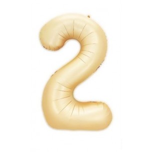 MYLAR NUMERO 2  SATIN NUDE  H 100 CM