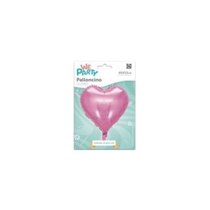 MYLAR CUORE 45 CM ROSA LUCIDO 2