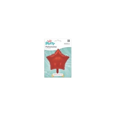 MYLAR STELLA 45 CM ROSSO LUCIDO