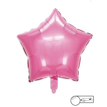 MYLAR STELLA 45 CM ROSA LUCIDO