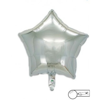 MYLAR STELLA 45 CM ARGENTO LUCIDO