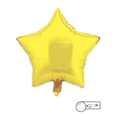 MYLAR STELLA 45 CM ORO LUCIDO