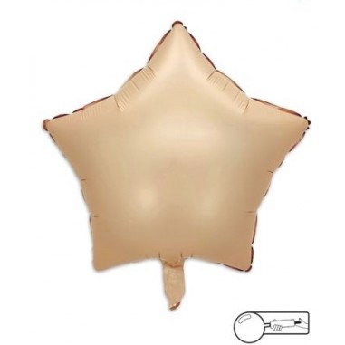 MYLAR STELLA 45 CM CARAMELLO