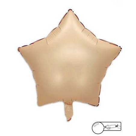 MYLAR STELLA 45 CM CARAMELLO