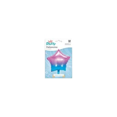 MYLAR STELLA 45 CM FUCSIA /BLU LUCIDO