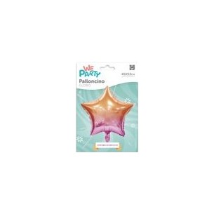 MYLAR STELLA 45 CM ARANCIO/ROSA LUCIDO 2