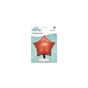 MYLAR STELLA 45 CM ROSSO CIOCCOLATO 2