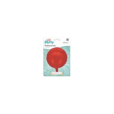 MYLAR TONDO/ROUND ROSSO  45 CM