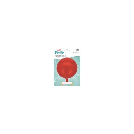 MYLAR TONDO/ROUND ROSSO  45 CM