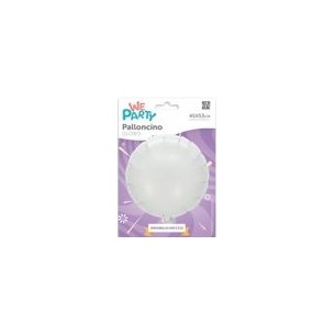 MYLAR TONDO/ROUND BIANCO  - 45 CM 2