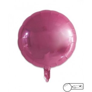 MYLAR TONDO/ROUND ROSA - 45 CM