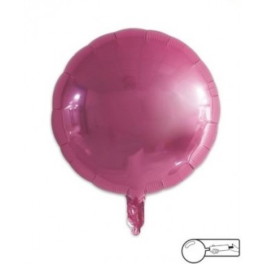 MYLAR TONDO/ROUND ROSA - 45 CM