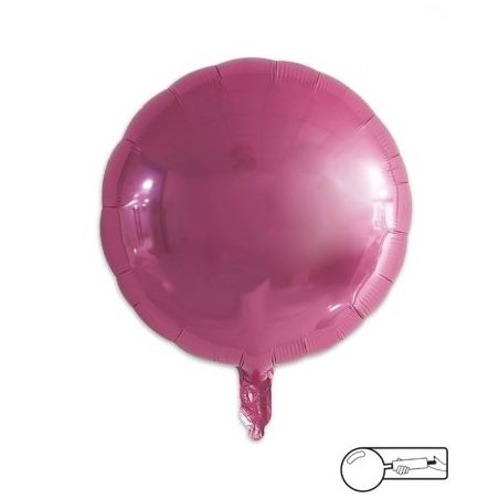 MYLAR TONDO/ROUND ROSA - 45 CM
