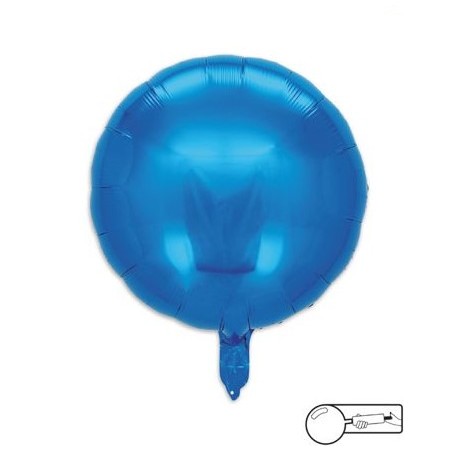 MYLAR TONDO/ROUND BLU  - 45 CM