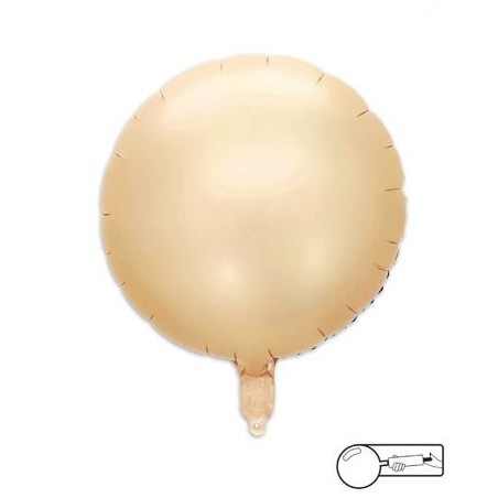 MYLAR TONDO/ROUND CARAMELLO  - 45 CM