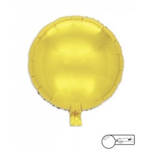 MYLAR TONDO/ROUND ORO - 45 CM