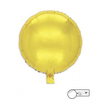 MYLAR TONDO/ROUND ORO - 45 CM