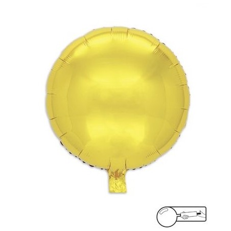 MYLAR TONDO/ROUND ORO - 45 CM