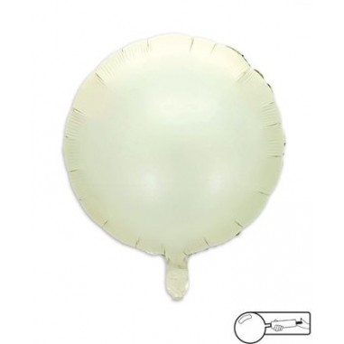 MYLAR TONDO/ROUND PANNA - 45 CM