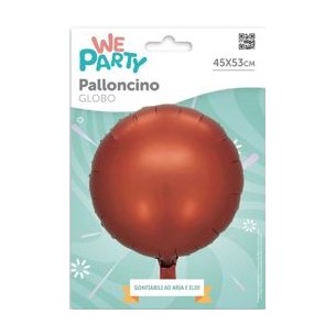 MYLAR TONDO/ROUND ROSSO CIOCCOLATO  - 45 CM 2
