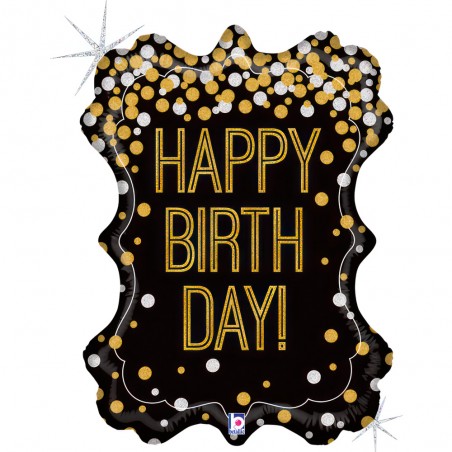 METALLIC BIRTHDAY FRAME 53 X 69 CM