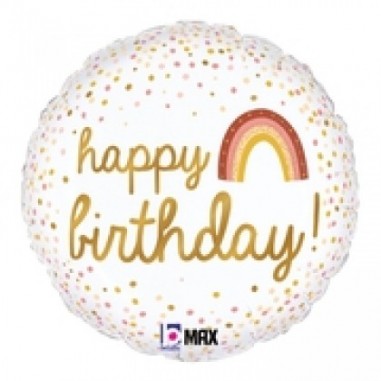 MYLAR HAPPY BIRTHDAY  45 cm -