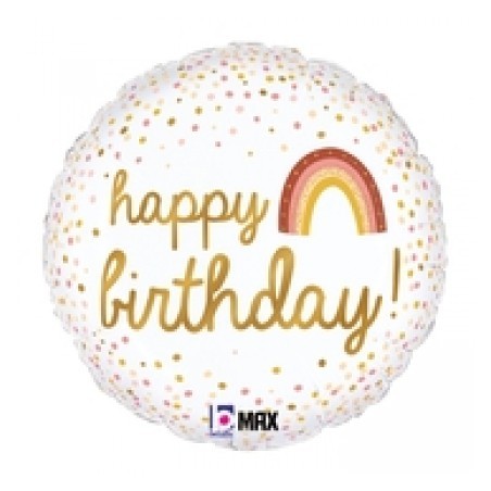 MYLAR HAPPY BIRTHDAY  45 cm -