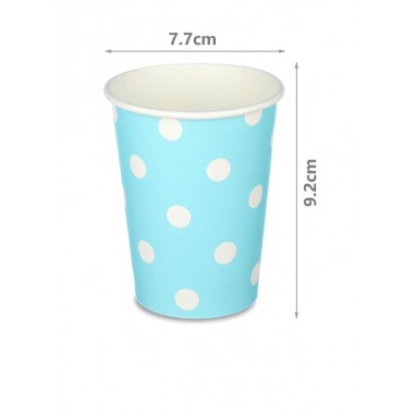 BICCHIERI 270 ml POIS CELESTE - 6 pz.