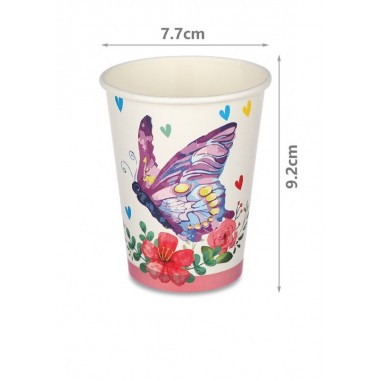 BICCHIERI 270 ml FARFALLE - 6 pz.