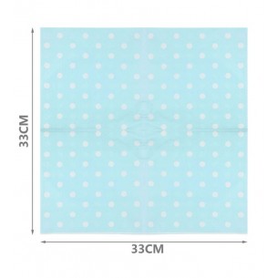 Tovaglioli 33 cm POIS CELESTI
