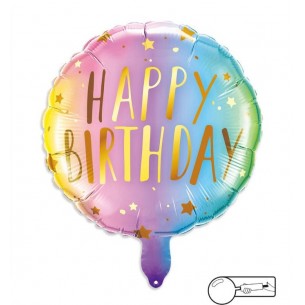 MYLAR HAPPY BIRTHDAY  ROSA E  TIFFANY CM 45