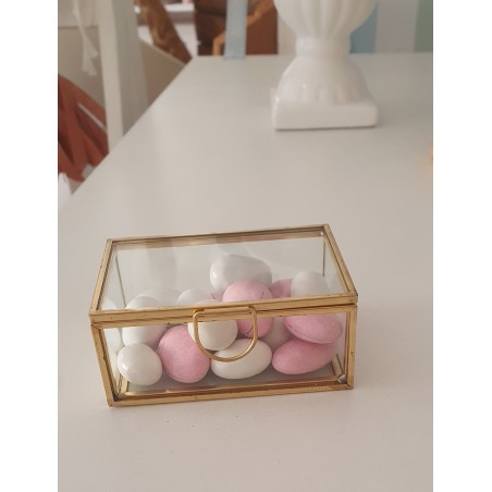 PORTACONFETTI VETRO CM 9,5 X 6,7 H CM 4,2